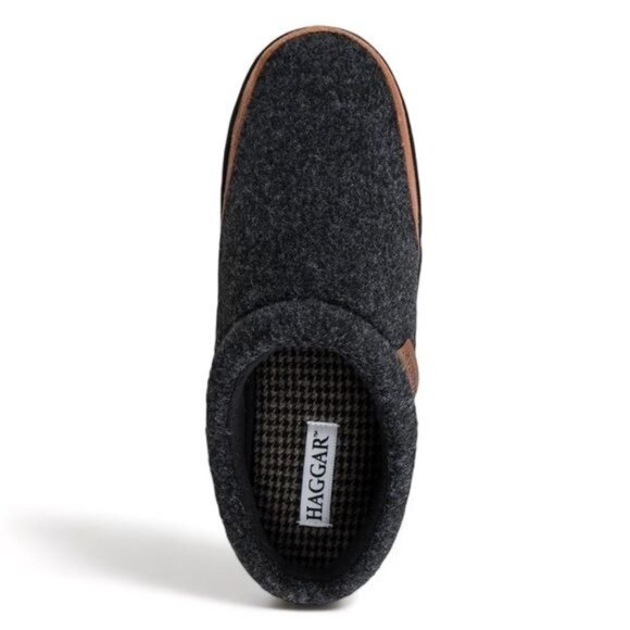 Haggar Mens Faux Trim Slip On Slide Slippers XL (11-12) - Picture 2 of 8